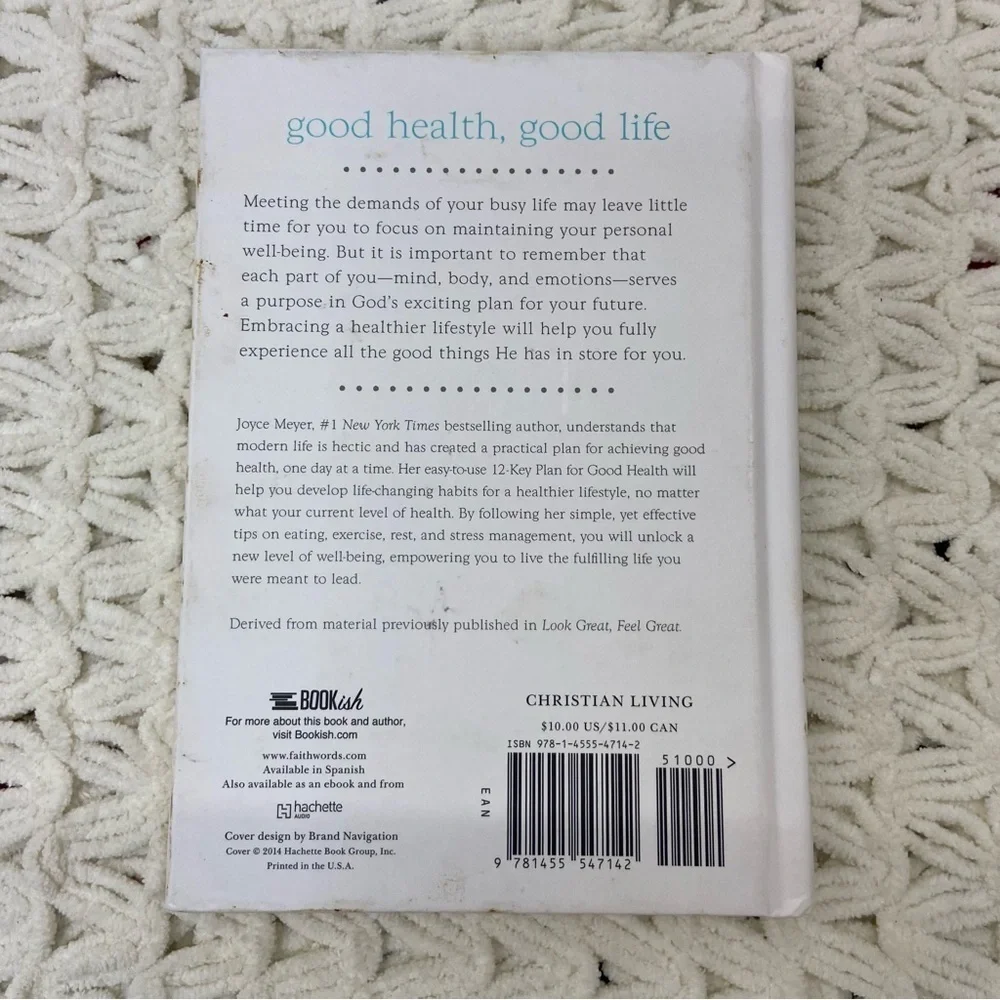 GOOD HEALTH GOOD LIFE Joyce Meyer Hardcover Book Physical Spiritual Wellness